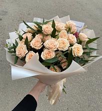 Букет Кремовые розы Латте в Люберцах
