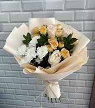 Букет цветов из:  Розы и Хризантемы в Люберцах