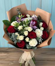 Букет цветов из:  Розы и Альстромерии #REPLACE_PRED# Люберцах