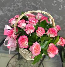 Цветочная композиция из Розы в корзине #REPLACE_PRED# Люберцах