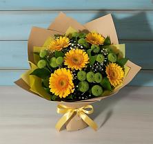 Букет цветов из:  Герберы и Хризантемы #REPLACE_PRED# Люберцах
