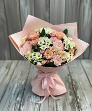 Букет цветов из:  Гвоздики, Розы и Хризантемы в Люберцах