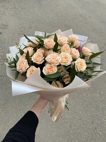 Букет Кремовые розы Латте в Люберцах