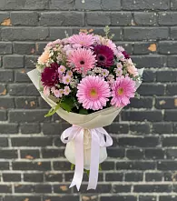 Букет цветов из:  Герберы и Хризантемы в Люберцах