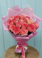 Букет 15 Розовых роз Равель #REPLACE_PRED# Люберцах