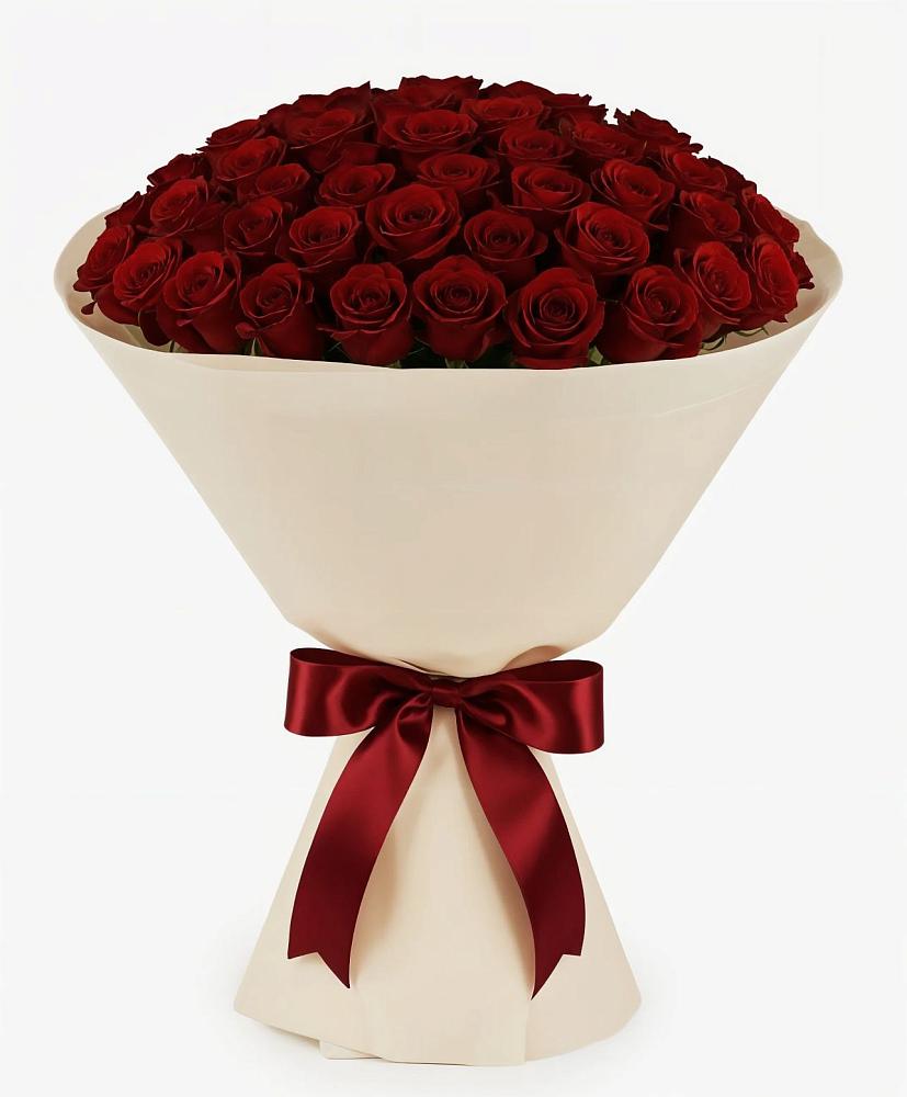 Букет 101 Бордовая роза Блэк Бакарра в Люберцах